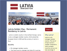 Tablet Screenshot of latvia-immigration.com